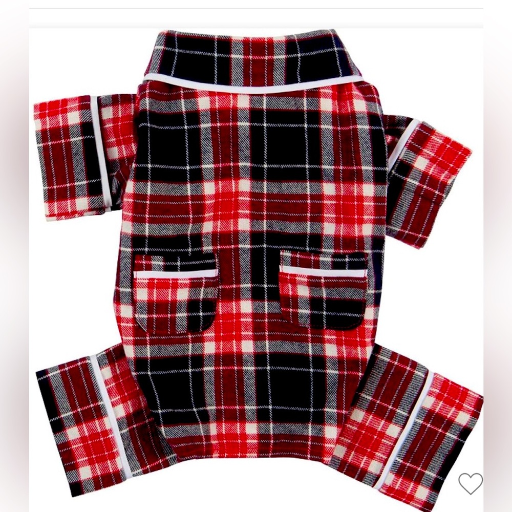 Fab dog 12 inch flannel pajamas. New with tags